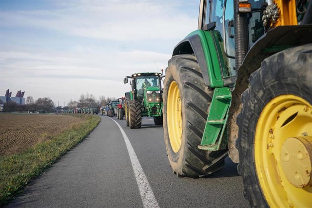 Imagen de archivo de una de las protestas de los agricultores por el país.
