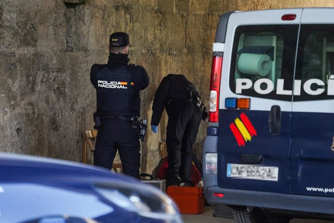 Agents de Policia al lloc dels fets