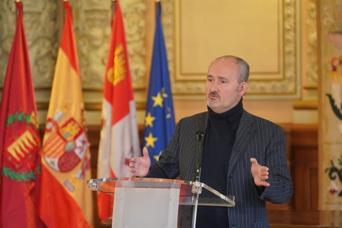 Alberto Cuadrado, durante su comparecencia ante los medios.
