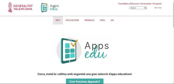 Educació llana 'Appsedu', un portal d'aplicacions que garanteix un "ús segur" de les TIC a les aules