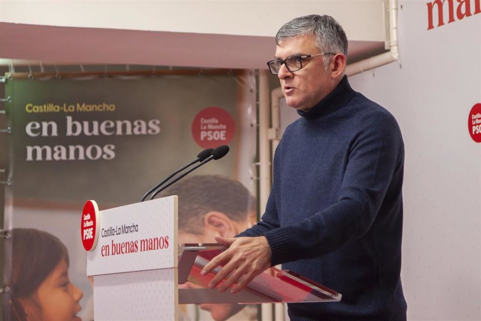 El presidente del Grupo Parlamentario Socialista en las Cortes de C-LM, Ángel Tomás Godoy.