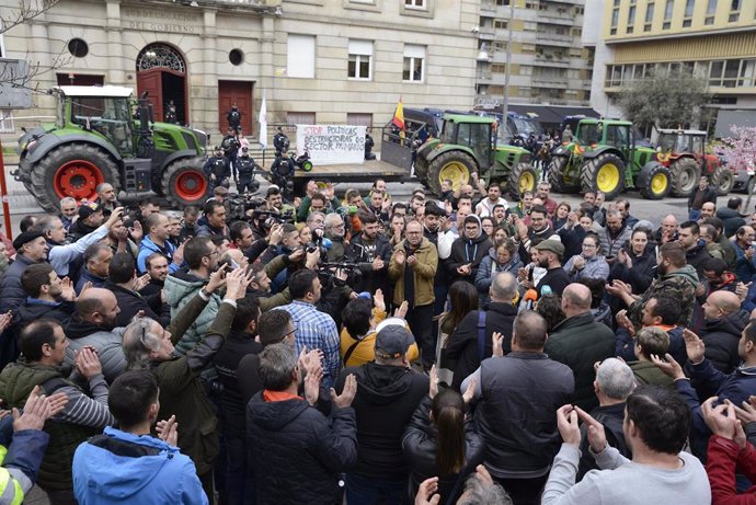 Segundo día de tractorada en Ourense, este miércoles