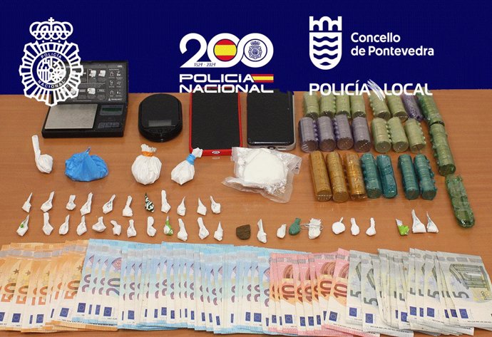 Desarticulados dos puntos de venta de cocaína en Pontevedra