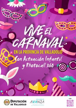 'Vive El Carnaval' De La Diputación Lleva Actuaciones Infantiles Y Un Photocall A Nueve Municipios De Valladolid.