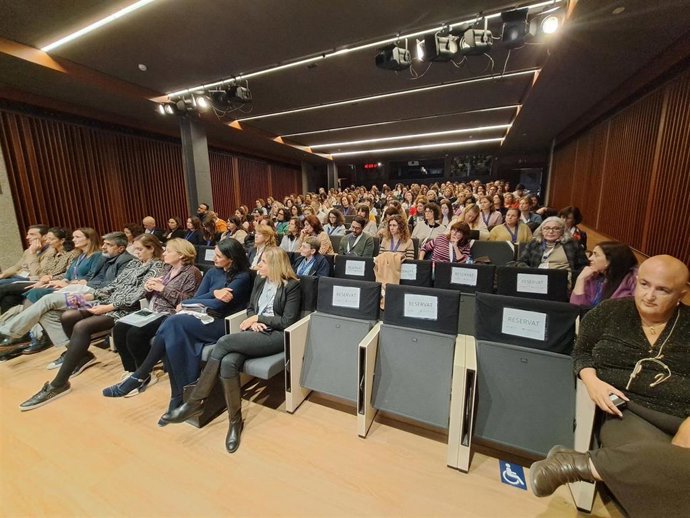 Asistentes a la II Jornada de Bienestar Emocional 'Fomentem pigmalions positius'.