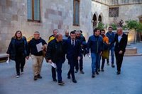 Empieza la reunión entre Aragonès, Mascort y representantes de agricultores en la Generalitat