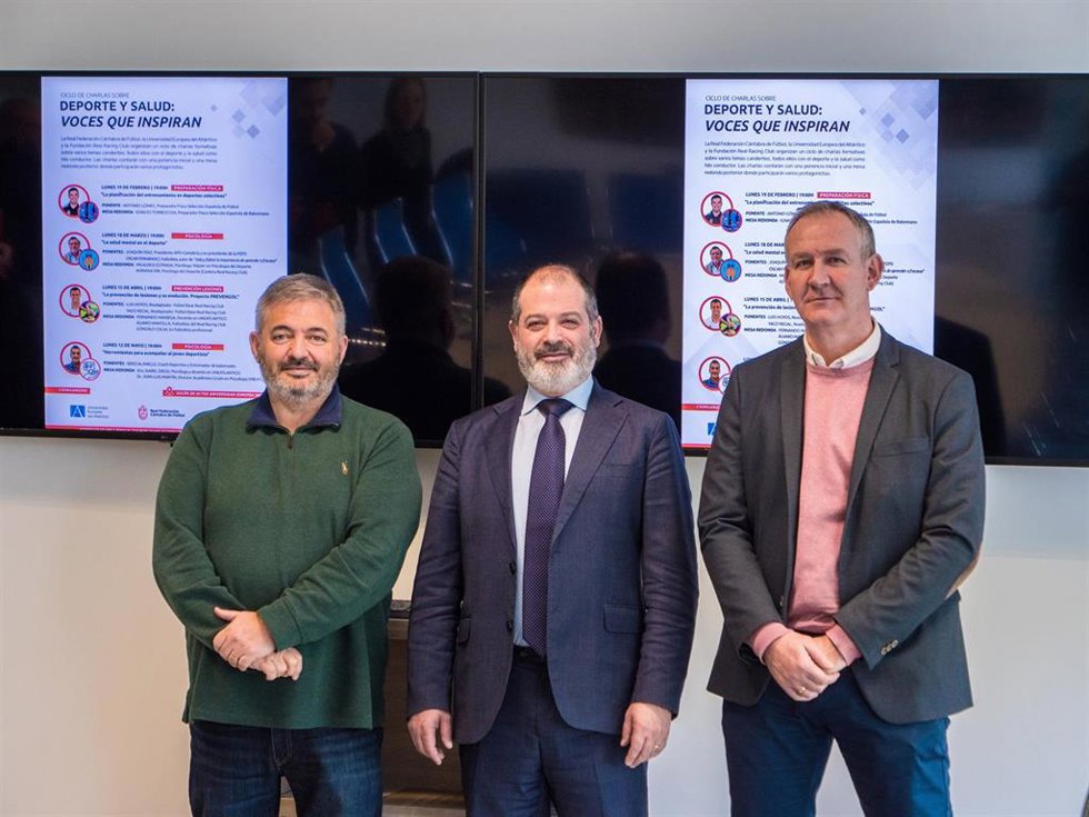 Presentación del ciclo de charlas sobre deporte y salud que acoge Uneatlántico