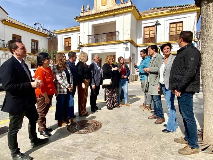 Visita del grupo del PSOE en la Diputación de Granada a Órgiva