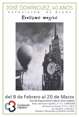 Cartel de la exposición 'José Domínguez, 40 años'.