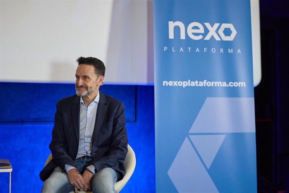 El presidente de Nexo y exdiputado de Ciudadanos, Edmundo Bal, durante la Asamblea General de la plataforma Nexo, en el Centro Comercial Palacio de Hielo, a 3 de febrero de 2024, en Madrid (España). 