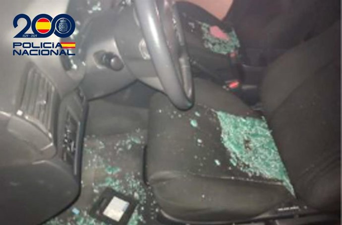 Imagen de uno de los vehículos robados.