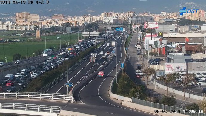 Imagen de una de las cámaras de tráfico.