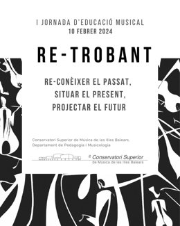 Cartel de la jornada 'Re-Trobant' en el Conservatorio.