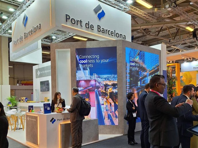 Estand del Puerto de Barcelona en Fruit Logistica.