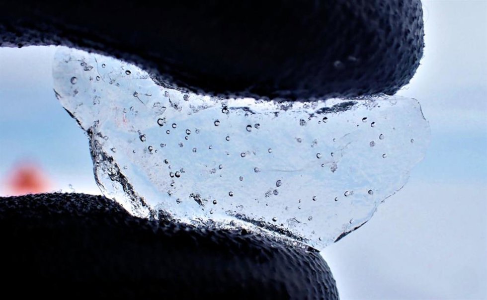 La evidencia contenida en un núcleo de hielo muestra que en un lugar la capa de hielo de la Antártida occidental se adelgazó 450 metros en poco menos de 200 años.
