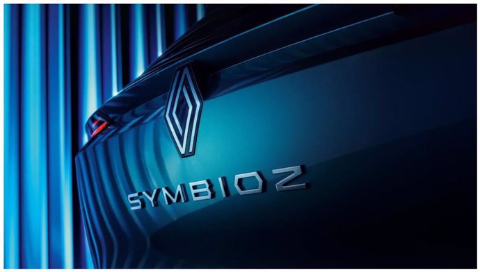 Imagen con el logo de Renault y el nombre del nuevo SUV familiar, 'Symbioz'