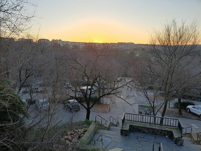 Aparcamiento en superficie del Parque del Príncipe de Cáceres