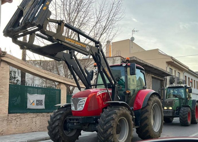 Tractors en les protestes agrries