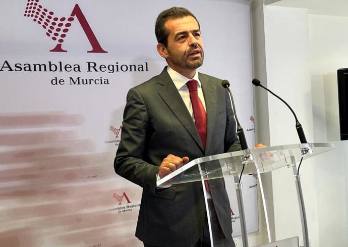 El portavoz del GP VOX, Rubén Martínez Alpañez