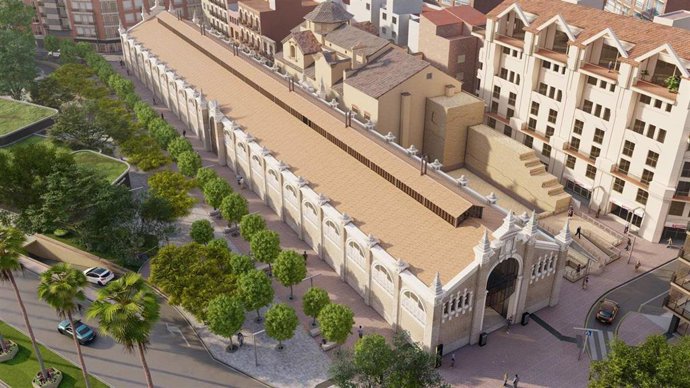 Recreación del Mercado de Verónicas tras las obras