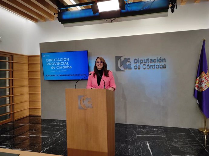 La delegada de Desarrollo Tecnológico, Transformación Digital y Juventud de la Diputación de Córdoba, Sara Alguacil.
