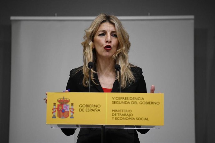 La vicepresidenta segunda del Gobierno y ministra de Trabajo, Yolanda Díaz.
