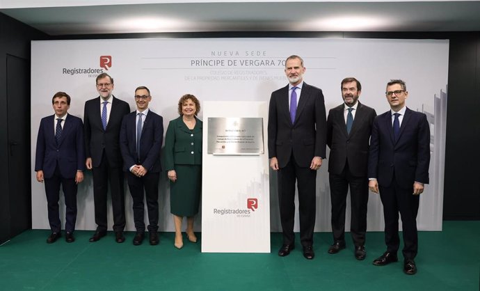José Luis Martínez-Almeida;  Mariano Rajoy;  José Miguel Tabarés;  María Emilia Adán;  En Rey Felipe VI ; Vicente Guilarte;  Félix Bolaños