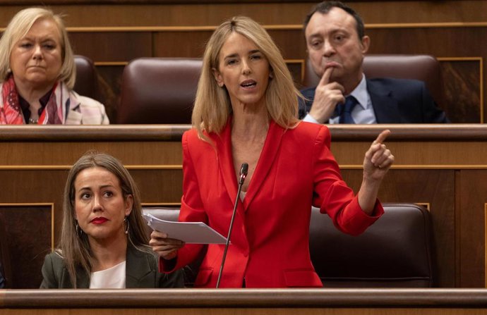 Archivo - La diputada del PP Cayetana Álvarez de Toledo interviene durante una sesión de control al Gobierno, en el Congreso de los Diputados, a 13 de diciembre de 2023, en Madrid (España). 