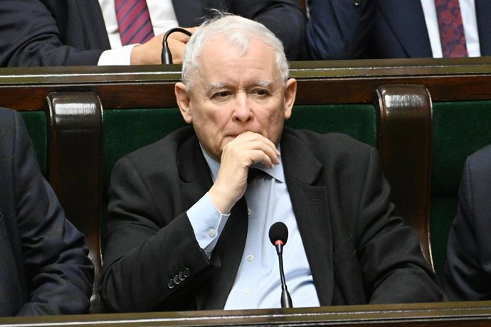 Archivo - November 13, 2023, Warsaw, Warsaw, Poland: 13.11.2023 WARSZAWA..SEJM..FIRST SESSION OF NEWLY ELECTED POLISH PARLIAMENT....N/Z..JAROSLAW KACZYNSKI..FOT DAMIAN BURZYKOWSKI / NEWSPIX.PL.