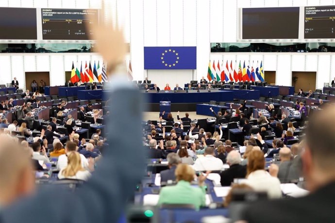 Votación en el pleno del Parlamento Europeo