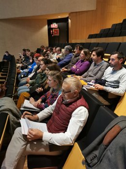 Alcaldes del PSOE en el pleno de Giahsa.