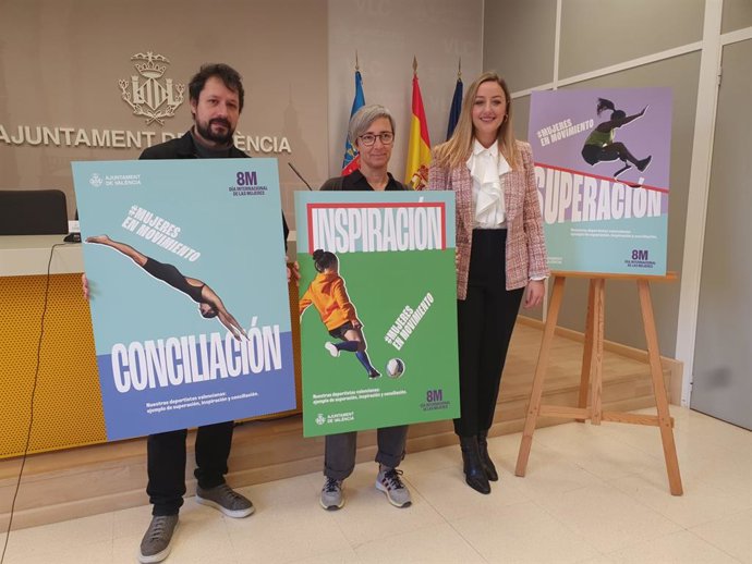 L'edil d'Igualtat i Esports a Valncia, Rocío Gil, presenta els actes del consistori per al 8M i la campanya 'Dones en moviment: exemple de superació, inspiració i conciliació".