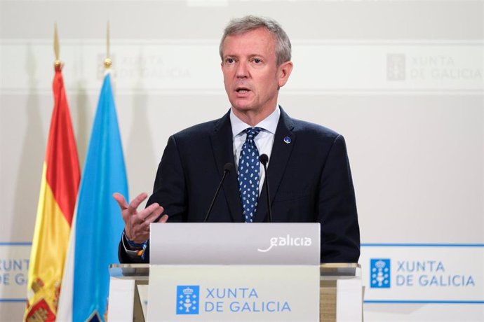 El presidente de la Xunta, en rueda de prensa tras el Consello.