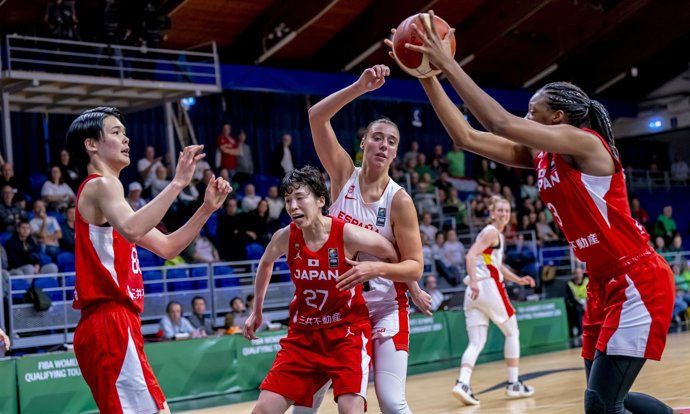 Partido entre España y Japón, con victoria nipona, en el Preolímpico de Sopron (Hungría) clasificatorio para los JJOO de París 2024