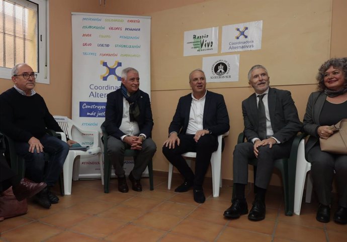 Asociaciones antidrogas se reúnen con el ministro de Interior, Fernando Grande-Marlaska para presentarles su Plan Integral para el Campo de Gibraltar