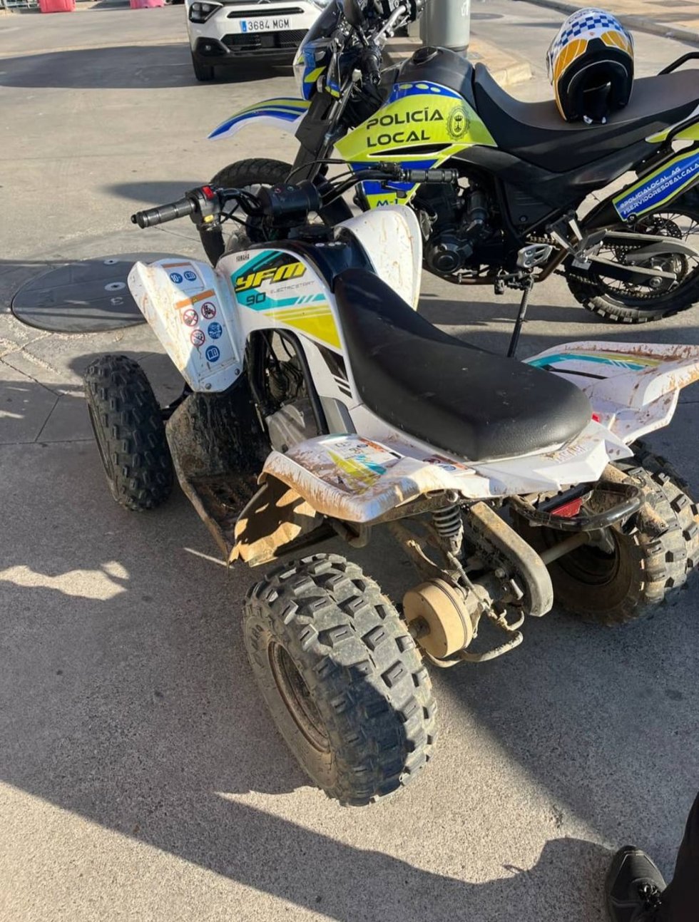 Quad intervenido en Alcalá