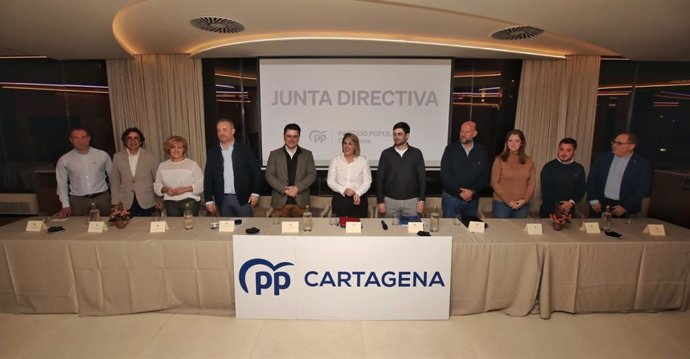 Miembros de la Junta Directiva del PP en Cartagena