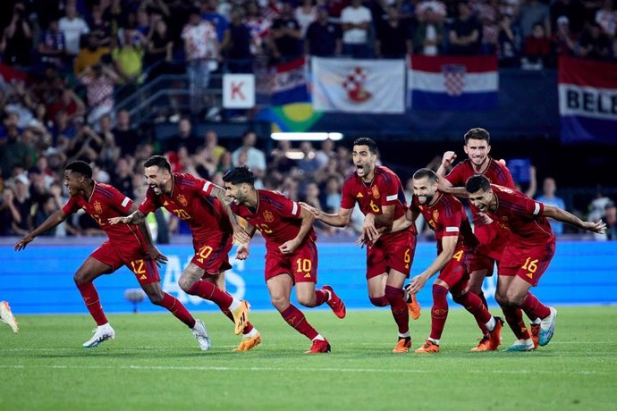 Archivo - España, campeona de la Liga de Naciones ante Croacia en los penaltis