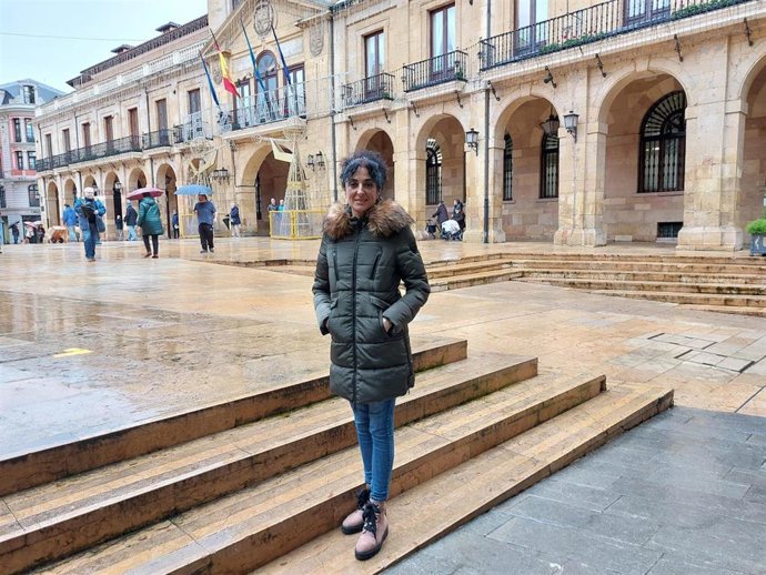 Archivo - La concejala socialista en el Ayuntamiento de Oviedo, Natalia Sánchez Santa Bárbara.