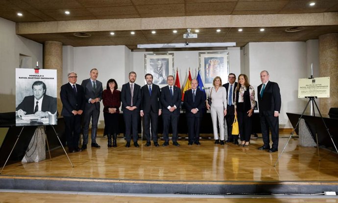 Homenaje en el TSJM al magistrado Rafael Martínez Emperador