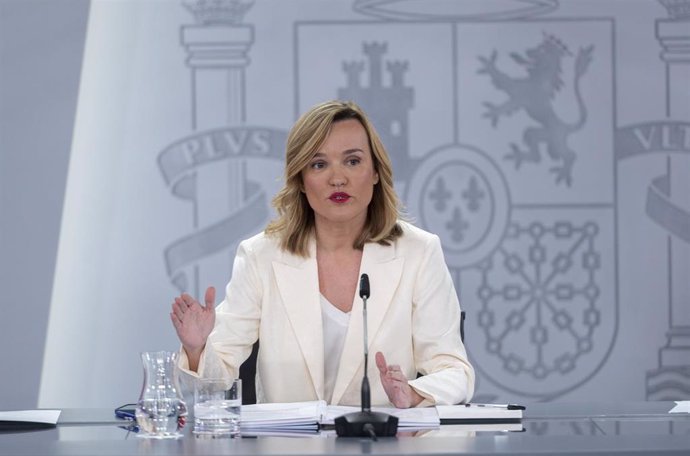 La ministra Portavoz, Pilar Alegría, 