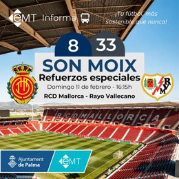 EMT refuerza servicios este domingo