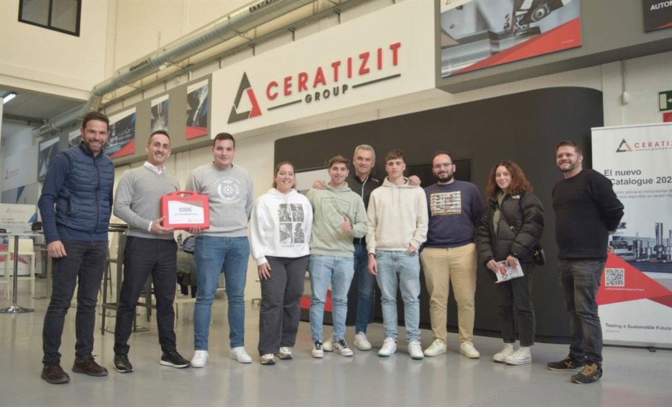 Los vencedores del Reto Machining Cycling by Ceratizit 2023 se forman en el centro técnico en Boadilla del Monte (Madrid).