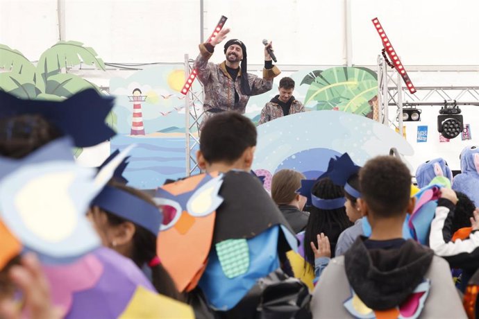 Espectáculo en Bilbao con motivo de los carnavales