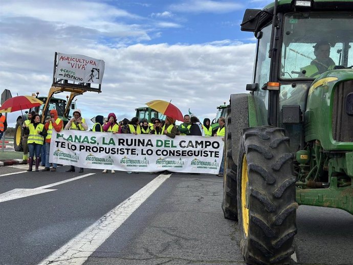 Manifestación de APAG Extremadura Asaja