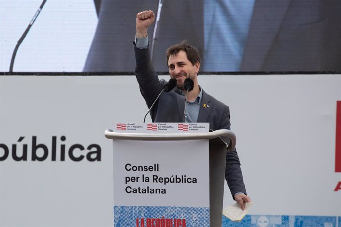 Archivo - El exconseller de Salud de la Generalitat de Cataluña, Toni Comín, durante el acto del Consell de la República en Perpiñán (Francia) a 29 de febrero de 2020.