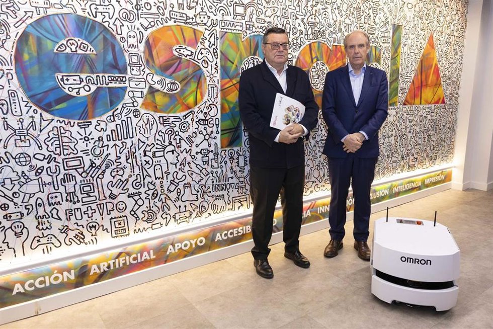 Fundación ONCE y Omron presentan un convenio de colaboración para impulsar proyectos de robótica asistencial que mejoren la calidad de vida de las personas con discapacidad a través del programa AccessRobo
