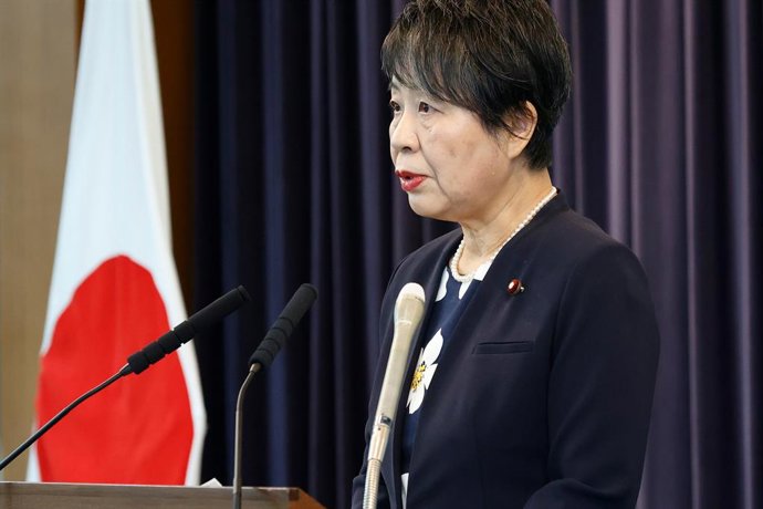 Archivo - January 5, 2024, Tokyo, Japan: Japan's Foreign Minister Yoko Kamikawa speaks during her regular news conference at the Ministry of Foreign Affairs of Japan