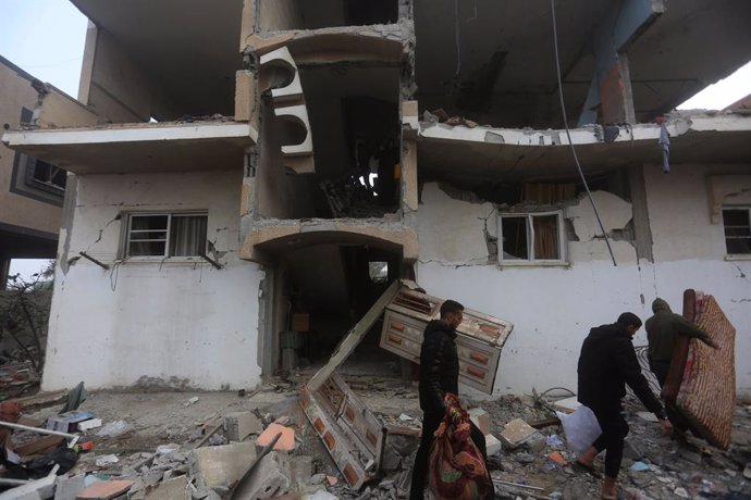 Imatge de bombardejos israelians a Rafah