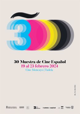 Cartel de la 30ª Muestra de Cine Español de Tudela.